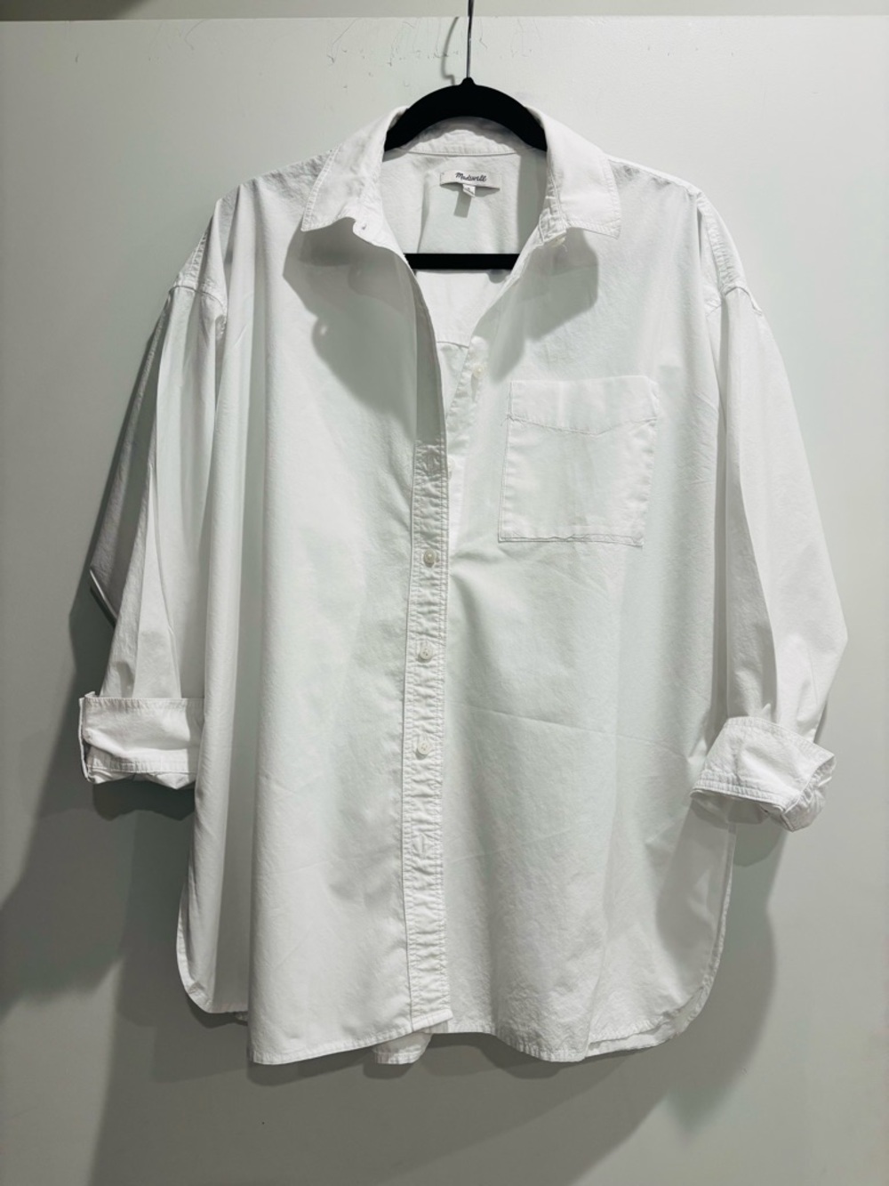 Madewell Oversized White Button-Down Shirt